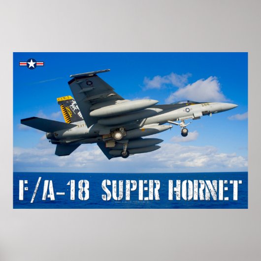 F/A-18E SUPER HORNET POSTER (Voorkant)