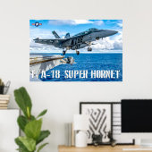 F/A-18E SUPER HORNET POSTER (Thuiskantoor)