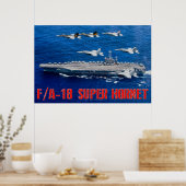 F/A-18E SUPER HORNET POSTER (Keuken)