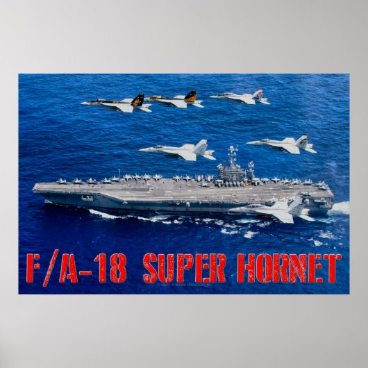 F/A-18E SUPER HORNET POSTER (Voorkant)