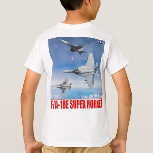 F/A-18E SUPER HORNET T-SHIRT (Achterkant)