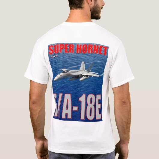 F/A-18E SUPER HORNET T-SHIRT (Achterkant)