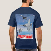 F/A-18E SUPER HORNET T-SHIRT (Achterkant)
