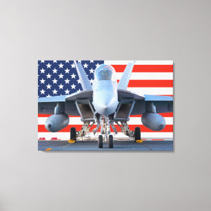 F/A-18F SUPER HORNET 24x36 Canvas Afdruk