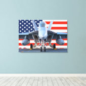 F/A-18F SUPER HORNET 24x36 Canvas Afdruk (Insitu (Houten vloer))