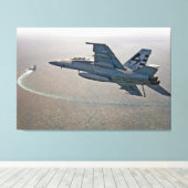F/A-18F SUPER HORNET 32x48 Canvas Afdruk (Insitu (Houten vloer))