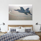 F/A-18F SUPER HORNET 32x48 Canvas Afdruk (Insitu (Slaapkamer))