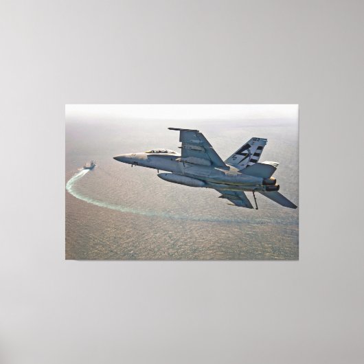 F/A-18F SUPER HORNET 40x60 Canvas Afdruk (Voorkant)