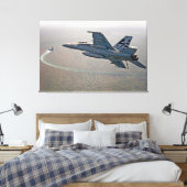 F/A-18F SUPER HORNET 40x60 Canvas Afdruk (Insitu (Slaapkamer))