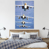 F/A-18F SUPER HORNET 40x60 Canvas Afdruk (Insitu (Slaapkamer))