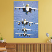 F/A-18F SUPER HORNET 40x60 Canvas Afdruk (Insitu (Woonkamer))