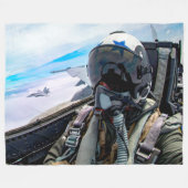 F/A-18F SUPER HORNET FLEECE DEKEN (Voorkant (Horizontaal))