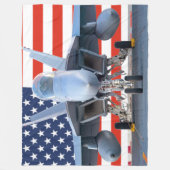 F/A-18F SUPER HORNET FLEECE DEKEN (Voorkant)