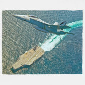 F/A-18F SUPER HORNET FLEECE DEKEN (Voorkant (Horizontaal))