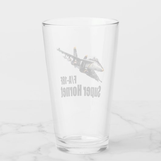 "F/A-18F Super Hornet" Glas (Achterkant)
