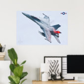 F/A-18F SUPER HORNET POSTER (Thuiskantoor)