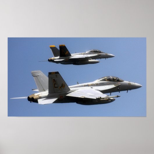 F/A-18F Super Hornet Poster (Voorkant)