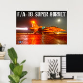 F/A-18F SUPER HORNET POSTER (Thuiskantoor)