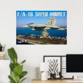 F/A-18F SUPER HORNET POSTER (Thuiskantoor)
