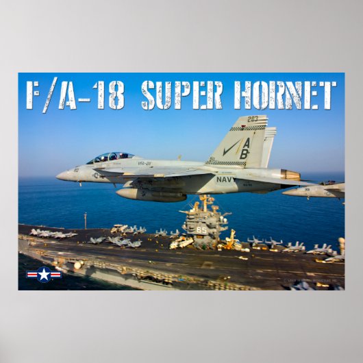 F/A-18F SUPER HORNET POSTER (Voorkant)
