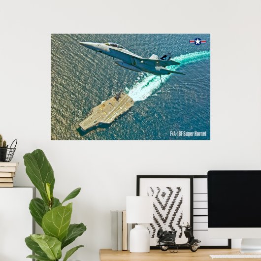 F/A-18F SUPER HORNET POSTER (Thuiskantoor)