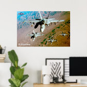 F/A-18F SUPER HORNET POSTER (Thuiskantoor)