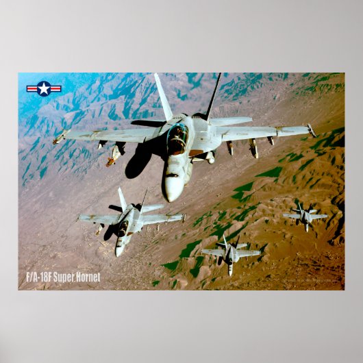 F/A-18F SUPER HORNET POSTER (Voorkant)