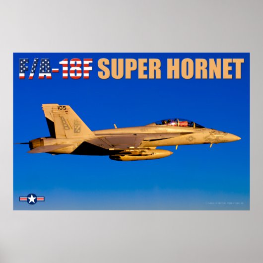 F/A-18F SUPER HORNET POSTER (Voorkant)