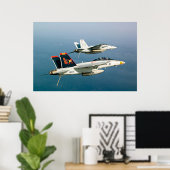 F/A-18F Super Hornet Poster (Thuiskantoor)