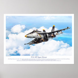 "F/A-18F Super Hornet" Poster