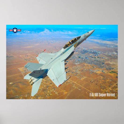 F/A-18F SUPER HORNET POSTER (Voorkant)