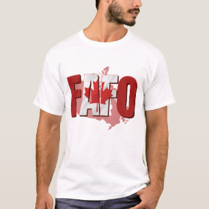 F.A.F.O Canadese vlag T-shirt