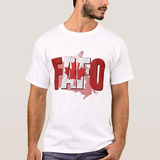 F.A.F.O Canadese vlag T-shirt (Voorkant)