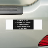 F.A.I.T.H.-Bumpersticker Bumpersticker (Op auto)