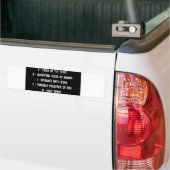 F.A.I.T.H.-Bumpersticker Bumpersticker (Op Truck)