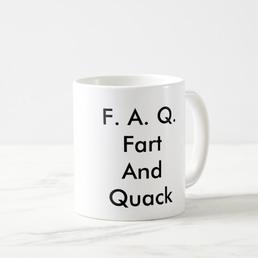 F. A. Q.Fart en Quack Koffiemok (Voorkant rechts)