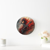 F Akkoord - AI Digitale Kunstprint Ronde Klok (Huis)