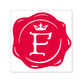 F - Antiek Wax Seal Gotische Kroon Initiaal Letter Zelfinktende Stempel (Design)
