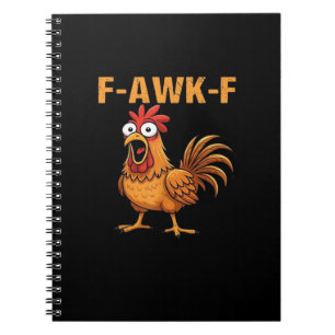 F-Awk-F Kip F-Caw-F Haan Grappig Humor Meme Notitieboek