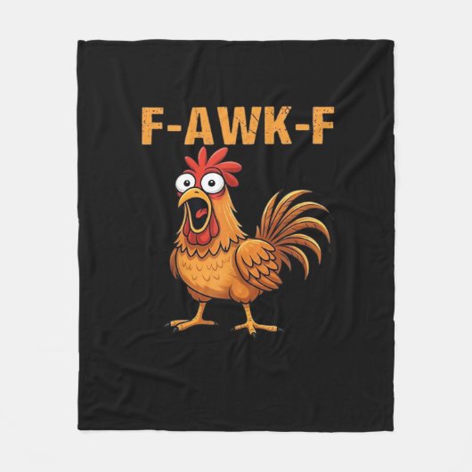 F-Awk-F Kip F-Caw-F Haan Grappige Humor Meme Fleece Deken (Voorkant)