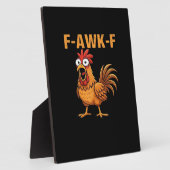 F-Awk-F Kip F-Caw-F Haan Grappige Humor Meme Fotoplaat (Zijkant)