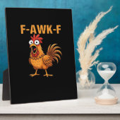 F-Awk-F Kip F-Caw-F Haan Grappige Humor Meme Fotoplaat (Zijkant)