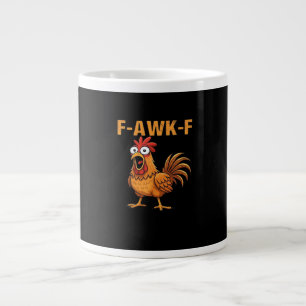 F-Awk-F Kip F-Caw-F Haan Grappige Humor Meme Grote Koffiekop