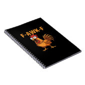 F-Awk-F Kip F-Caw-F Haan Grappige Humor Meme Notitieboek (Rechterzijde)