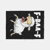 F-baa-f Meme – Funny Screaming Meme Graphic  Fleece Deken (Voorkant (Horizontaal))