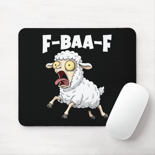 F-baa-f Meme – Funny Screaming Meme Graphic  Muismat (Met muis)