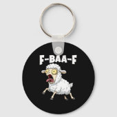 F-baa-f Meme – Funny Screaming Meme Graphic  Sleutelhanger (Voorkant)