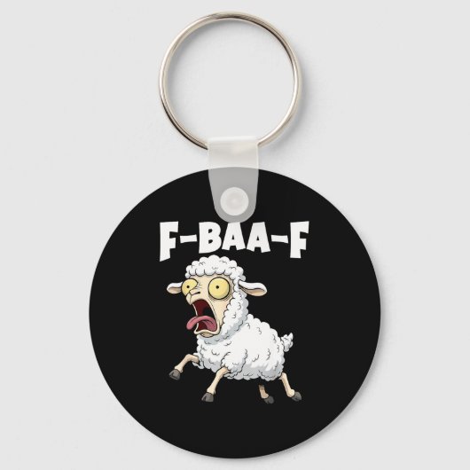 F-baa-f Meme – Funny Screaming Meme Graphic  Sleutelhanger (Voorkant)