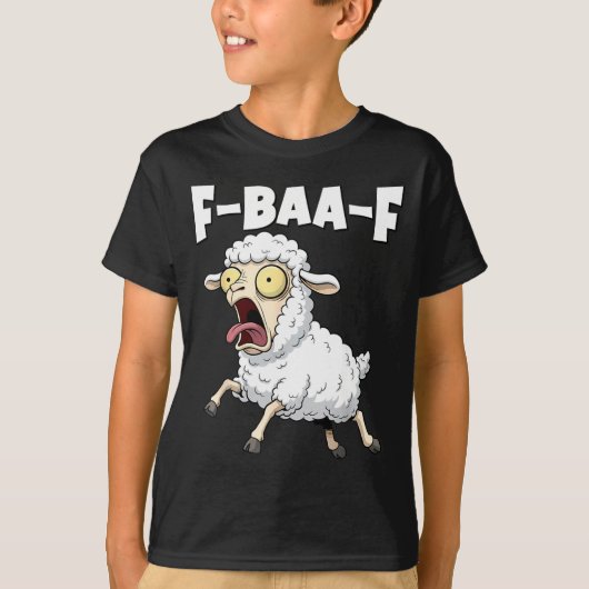 F-baa-f Meme – Funny Screaming Meme Graphic T-shirt (Voorkant)