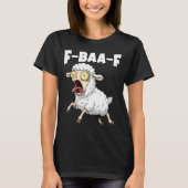 F-baa-f Meme – Funny Screaming Meme Graphic  T-shirt (Voorkant)